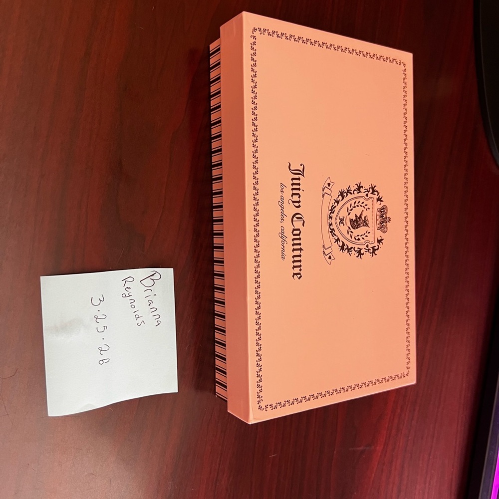 Juicy Couture Coral Pink Logo Gift Box